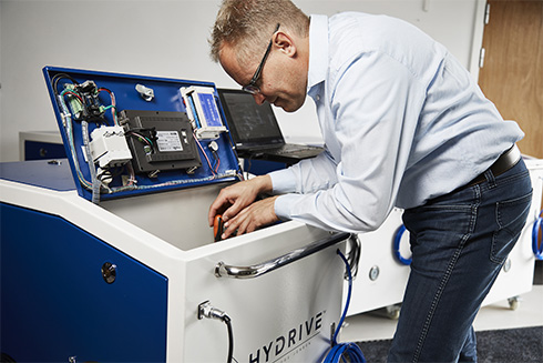 Rensning af motor indvendig med brint